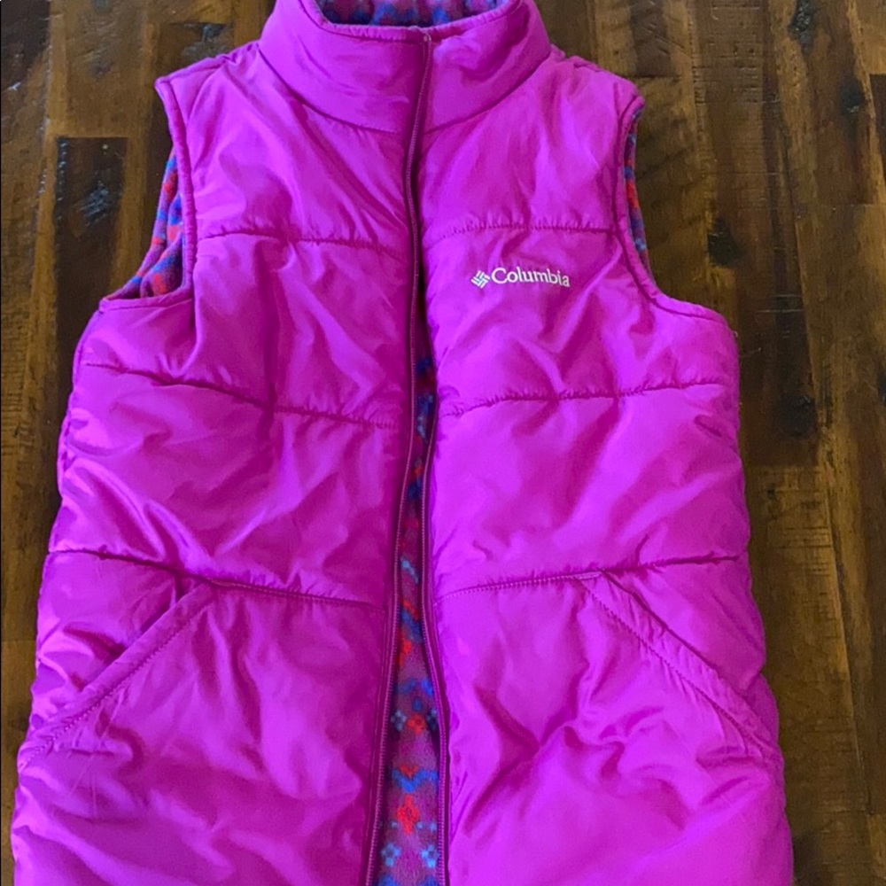 Columbia reversible girls vest